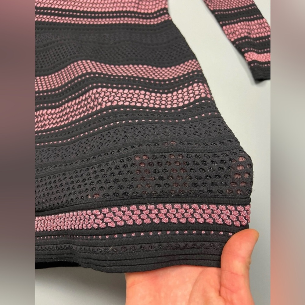 👗👗Valentino by Missoni Elegant Black and Pink Striped Dress Size 40 (US M, 8) - Picture 8 of 16
